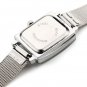 Men Women Casual Square Stainless Steel Quartz Couple Watch