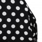 Black Pocket Strap Polka Dot Backless V Neck Zipper Women Beach Maxi Dress