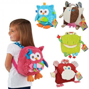 Backpack Child Animal Plush Package Snap Toys Bag