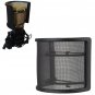 Dual Layer Recording Studio Muisc Microphone Mic Windscreen Pop Filter Mask Shield