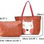 2pcs Cartoon Cat Printing Tote Casual Shoulder Bags
