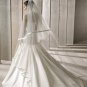 3 Metres Two Layers Long Wedding Veil Comb Soft Tulle Cut Edge Cathedral Bride Accessories