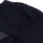 Casual Navy V Neck Women Chiffon Blouse