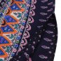 Bohemian Printed V Neck High Waist Button Maxi Dress