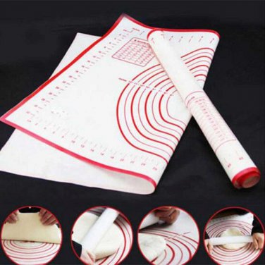 Silicone Bakeware Anti-sticking Baking Tray Dough Rolling Mat Kitchgen Tool