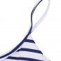 Women Stripe Strap Sleeveless Beach Party Mini Dress
