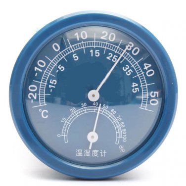 Garden Mini Wall Mounting Round Pointer Type Temperature Humidity Meter
