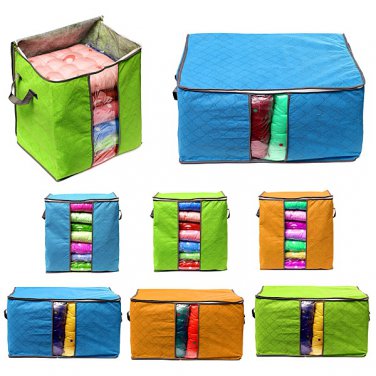 Small Foldable Bamboo Charcoal Nonwoven Quilt Storage Bag