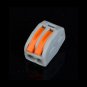 5pcs 2P Electric Cable Wire Connector Reusable Spring Lever Terminal Block