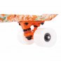 Orange Peony Skateboard Non-Slip Flying Fish Skateboard Longboard