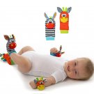 1Pair Baby Infant Kids Foot Sock Rattles Developmental Soft Animal Toys