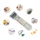 7 In 1 Multi-functional Fruits Vegetable Cutter Opener Sharpener Peeler Slicer