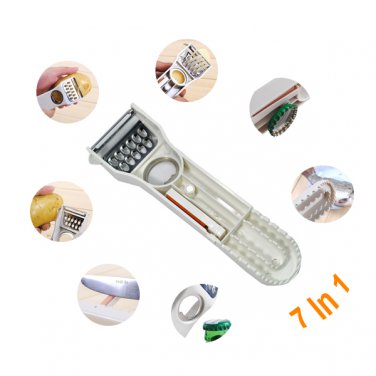 7 In 1 Multi-functional Fruits Vegetable Cutter Opener Sharpener Peeler Slicer