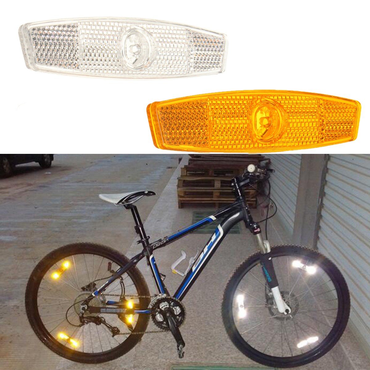 Bicycle Reflector Wheel Spoke Reflecting Warning Devicce For Safety