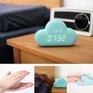 Cloud Shape Sound Control Digital Date USB Students Alarm Clock