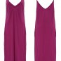 Women Strap Solid Pocket Cocktail Evening Maxi Dress