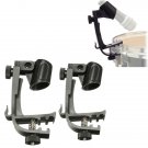 2PCS Adjustable Drum Stand Microphone Clamp Holder