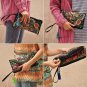 Women Ethnic Butterfly Flower Embroidered Wallet Bag