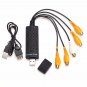 DC 5V USB Video Capture Card TV Tuner Audio Adapter Converter for PC