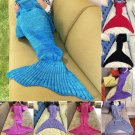 Comfortable Warm Soft Knitting Mermaid Tail Blanket