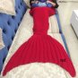 Comfortable Warm Soft Knitting Mermaid Tail Blanket