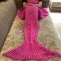 Comfortable Warm Soft Knitting Mermaid Tail Blanket