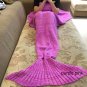 Comfortable Warm Soft Knitting Mermaid Tail Blanket