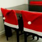 1PCS Santa Red Hat Chair Covers Christmas Decorations