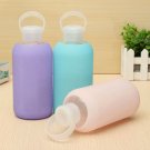 500ml Portable Glass Water Bottle Home Travel