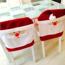1PCS Christmas Chair Cover Santa Claus Hat Decor