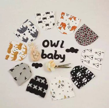 Fashion Multiple Animals Pattern Beanie Hats Kids Winter Ball Hat Cap