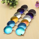 Unisex Casual Retro Large Round Metal Frame Film Sunglasses