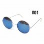 Unisex Casual Retro Large Round Metal Frame Film Sunglasses
