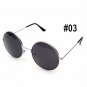 Unisex Casual Retro Large Round Metal Frame Film Sunglasses