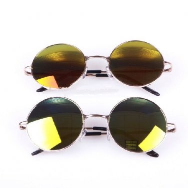 Retro Vintage Round Frame Unisex Sunglasses