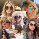 Retro Stylish Fashion Women Big Round Sun Eyeglasses Summer Sunglasses