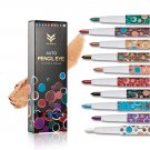 10Pcs Women Smokey Eyes Shimmer Pigments Eyeshadow Pencil Easy to Wear Waterproof Long Lasting Matte
