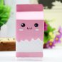 12cm Squishy Slow Rising Pink Milk Box Bottle Collection Gift Decor Soft Toy