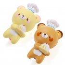 Squishy 15cm Chocolate Vanilla Bear Slow Rising Collection Gift Decor Soft Toy
