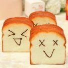 Jumbo Squishy Happy Slice Toast Slow Raising Cellphone Holder