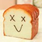 Jumbo Squishy Happy Slice Toast Slow Raising Cellphone Holder