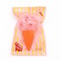 Squishy Jumbo 18.5cm Pink Strawberry Ice Cream Cone For Fun Christmas Gift
