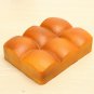 Squishy Super Slow Rising Abdominal Muscle Bread In Orange Color