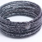 garlicfashion special elegant women fashion Bardot Spiral Bangle black