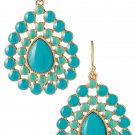 garlicfashion special elegant women fashion Charlize Teardrop turquoise earrings