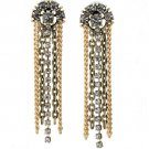 garlicfashion special elegant women fashion Cleo Fringe statement earrings RV49