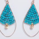 garlicfashion special elegant women fashion Goa turquoise pendant earrings