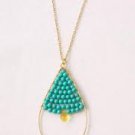 garlicfashion special elegant women fashion Goa turquoise pendant necklace