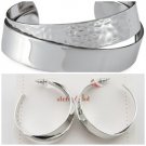 garlicfashion special elegant women fashion Corso silver cuff earrings