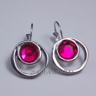 garlicfashion DIY handmade women fashion Pink cotton candy stud earrings